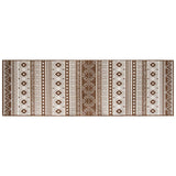 Vidaxx wendbarer Outdoor-Teppich 80x250 cm braun und weiß