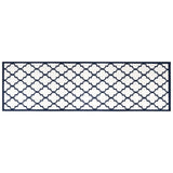 Vidaxx wendbarer Outdoor-Teppich 80x250 cm Marineblau und Weiß