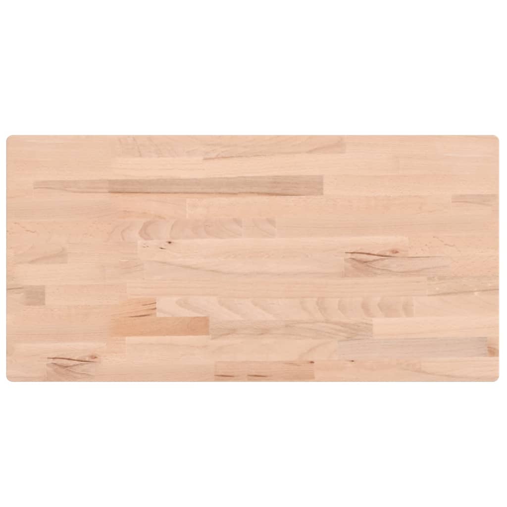 Vidaxl tafelblad rechthoekig 100x50x1,5 cm massief beukenhout