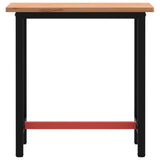 VidaXL Werkbank 80x55x81,5 cm massives Buchenholz und Metall