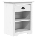 Vidaxl nachtkastje bodo 53x38,5x67 cm massief grenenhout wit