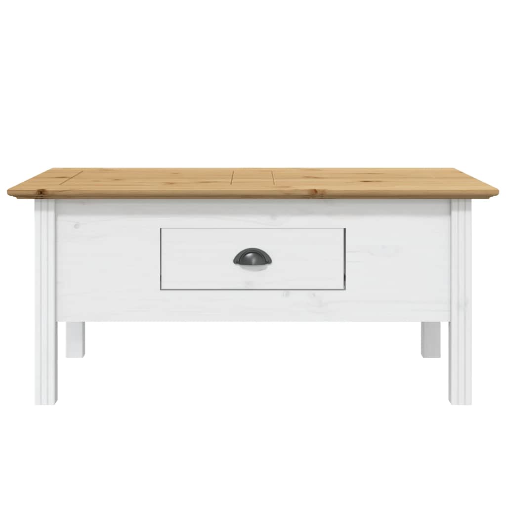 Vidaxl salontafel bodo 100x55x46 cm massief grenenhout wit en bruin