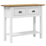 Vidaxl wandtafel bodo 91x35x74 cm massief grenenhout bruin