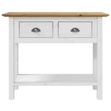 Vidaxl wandtafel bodo 91x35x74 cm massief grenenhout bruin