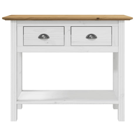 Vidaxl wandtafel bodo 91x35x74 cm massief grenenhout bruin