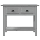Vidaxl wandtafel bodo 91x35x74 cm massief grenenhout grijs