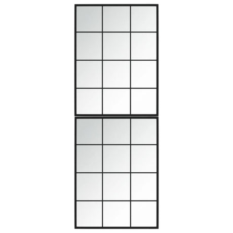 VidaXL Wandspiegel 2 Stk. 80x60 cm Metall schwarz