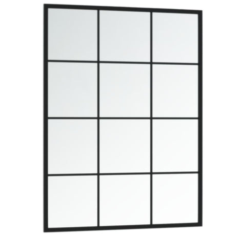 VidaXL Wandspiegel 3 Stk. 80x60 cm Metall schwarz