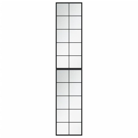 VidaXL Wandspiegel 2 Stk. 100x40 cm Metall schwarz
