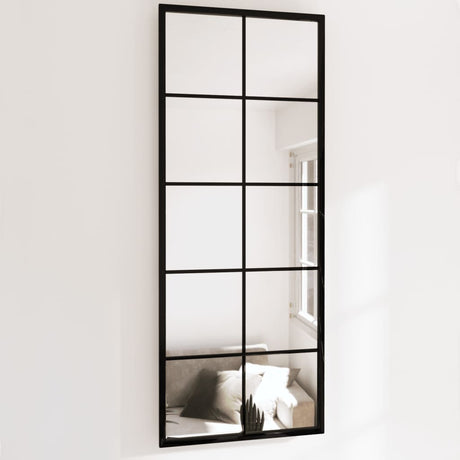VidaXL Wandspiegel 2 Stk. 100x40 cm Metall schwarz