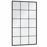 VidaXL Wandspiegel 3 Stk. 100x60 cm Metall schwarz