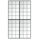 VidaXL Wandspiegel 4 Stück 100x60 cm Metall schwarz