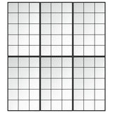 VidaXL Wandspiegel 6 Stück 100x60 cm Metall schwarz