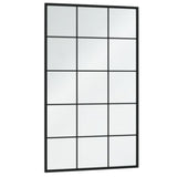 VidaXL Wandspiegel 6 Stück 100x60 cm Metall schwarz