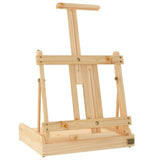 Vidaxx Tischstaffelei mit Schublade 41,5x37x12 cm massives Kiefernholz