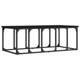 Vidaxl salontafel 100x50x35,5 cm bewerkt hout zwart