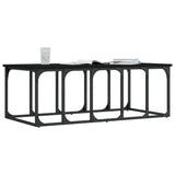 Vidaxl salontafel 100x50x35,5 cm bewerkt hout zwart