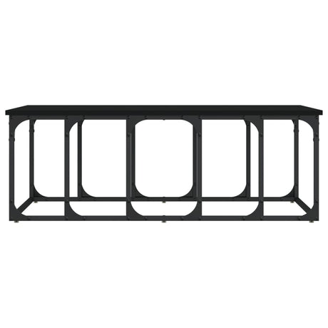 Vidaxl salontafel 100x50x35,5 cm bewerkt hout zwart