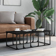 Vidaxl salontafel 100x50x35,5 cm bewerkt hout zwart