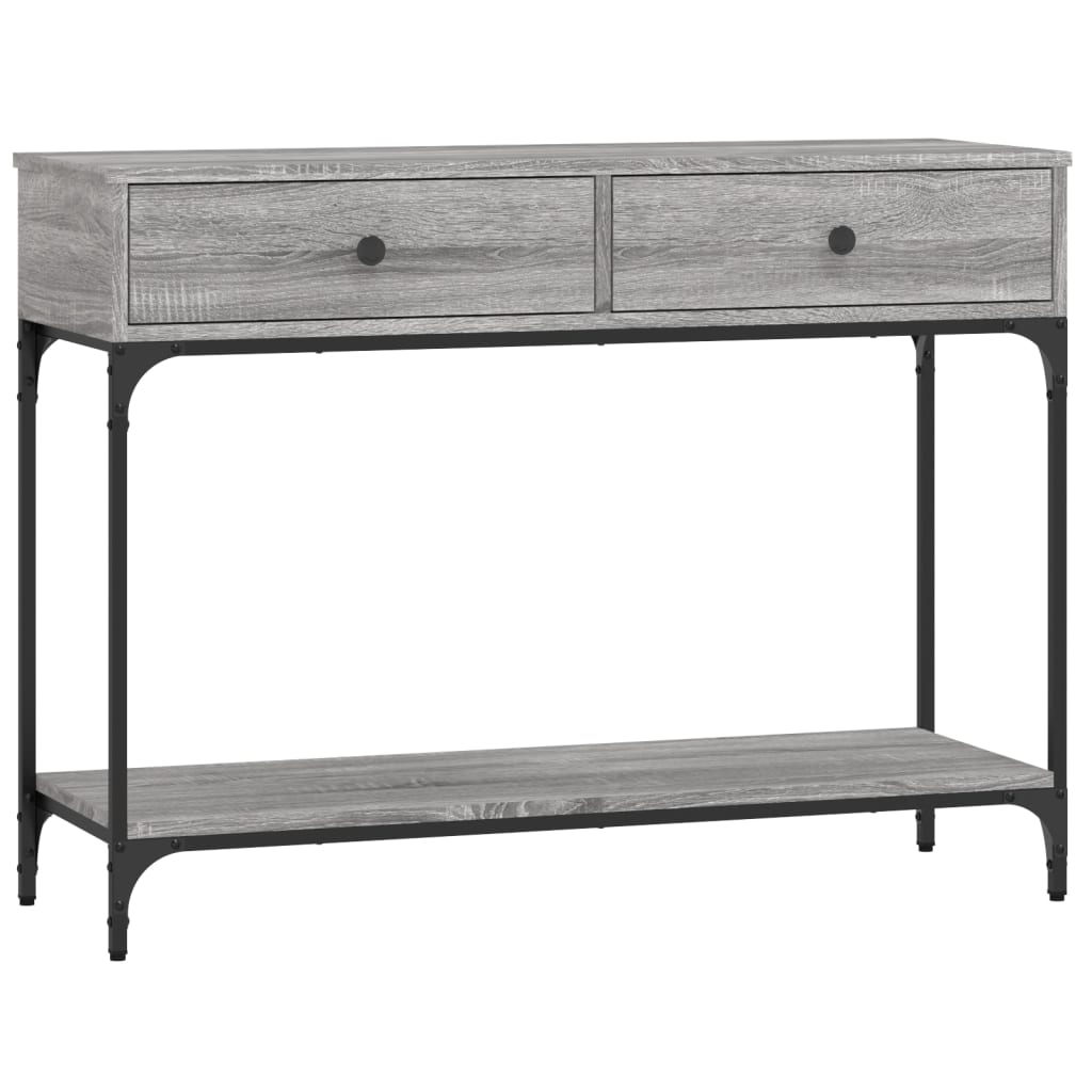 Vidaxl wandtafel 100x34,5x75 cm bewerkt hout grijs sonoma eikenkleurig