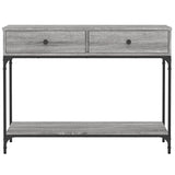 Vidaxl wandtafel 100x34,5x75 cm bewerkt hout grijs sonoma eikenkleurig