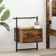 Vidaxl nachtkastjes 2 st wandgemonteerd 35x30x51 cm hout gerookt eiken