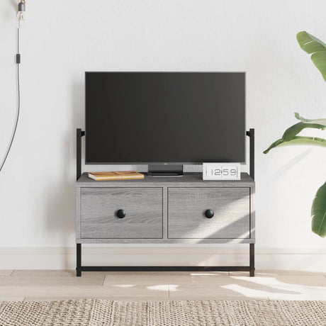 Vidaxl tv-meubel wandgemonteerd 60,5x30x51 cm hout grijs sonoma eiken