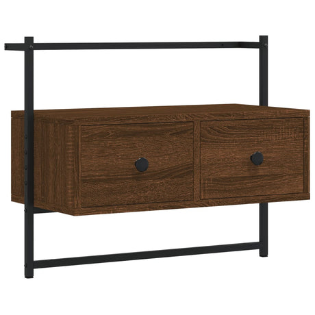 Vidaxl tv-meubel wandgemonteerd 60,5x30x51 cm hout bruin eikenkleur