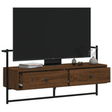 Vidaxl tv-meubel wandgemonteerd 100,5x30x51 cm hout bruin eikenkleur