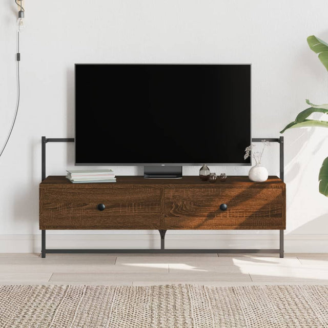 Vidaxl tv-meubel wandgemonteerd 100,5x30x51 cm hout bruin eikenkleur