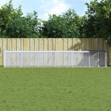 VidaXL Hühnerstall mit Dach 603 x 98 x 90 cm, verzinkter Stahl, Anthrazit