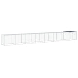 VidaXL Hühnerstall mit Dach 803 x 98 x 90 cm, verzinkter Stahl, Anthrazit