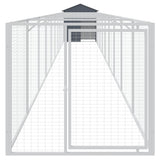 VidaXL Hundehütte mit Dach 117x1017x123 cm Stahl Anthrazit