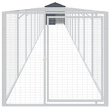 VidaXL Hundehütte mit Dach 117x1221x123 cm Stahl Anthrazit