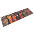 Vidaxx Küchenmatte waschbarer Löffel- und Kräuterdruck 45x150 cm Samt