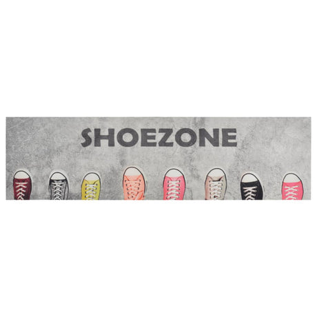 Vidaxx Küchenmatte waschbar Shoezone Print 45x150 cm Samt