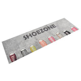 Vidaxx Küchenmatte waschbar Shoezone Print 60x180 cm Samt