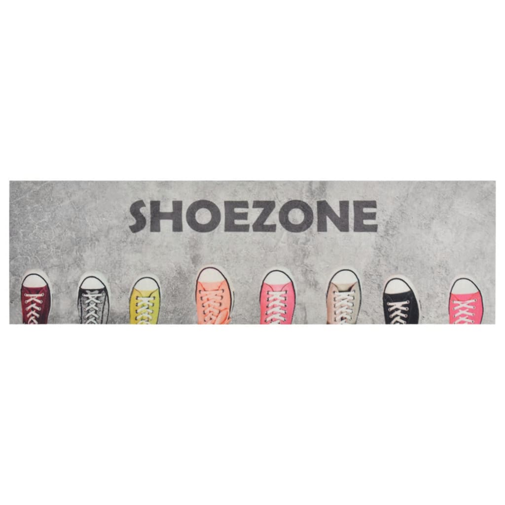 Vidaxx Küchenmatte waschbar Shoezone Print 60x180 cm Samt