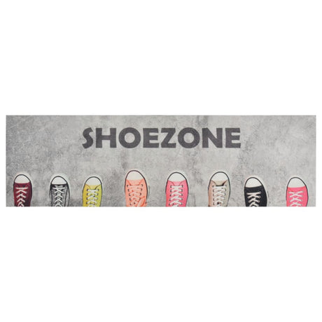 Vidaxx Küchenmatte waschbar Shoezone Print 60x180 cm Samt