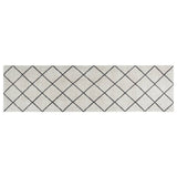 Vidaxx Küchenmatte waschbar kariert 45x150 cm Samt