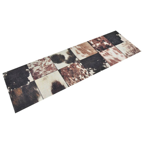 Vidaxx Küchenmatte waschbarer Tierhautdruck 60x180 cm Samt