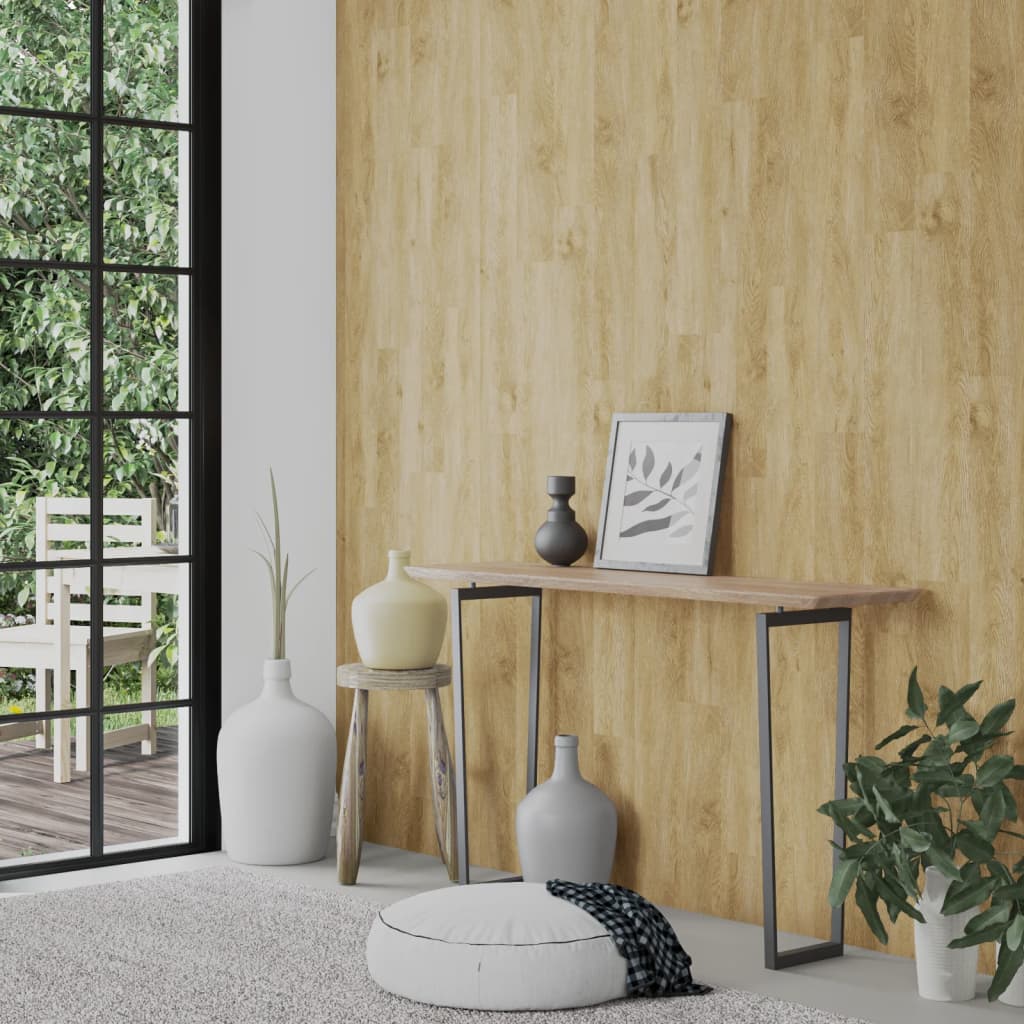 VidaXL Wandpaneele Holzoptik 4,12 m² PVC Braun