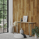 VidaXL Wandpaneele Holzoptik 4,12 m² PVC Braun