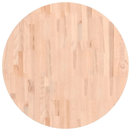 Vidaxl tafelblad rond ø80x1,5 cm massief beukenhout