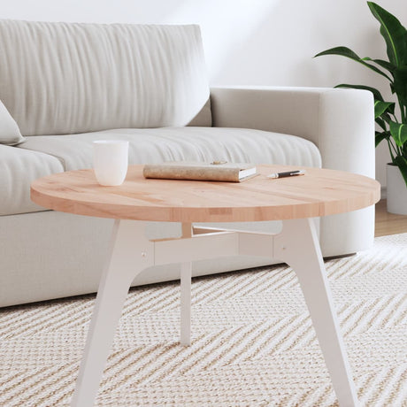 Vidaxl tafelblad rond ø70x2,5 cm massief beukenhout