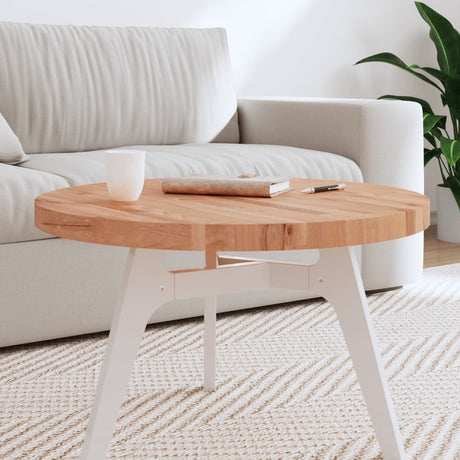 Vidaxl tafelblad rond ø70x4 cm massief beukenhout
