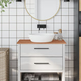 VidaXL Waschtischplatte 80x40x1,5 cm massives Buchenholz