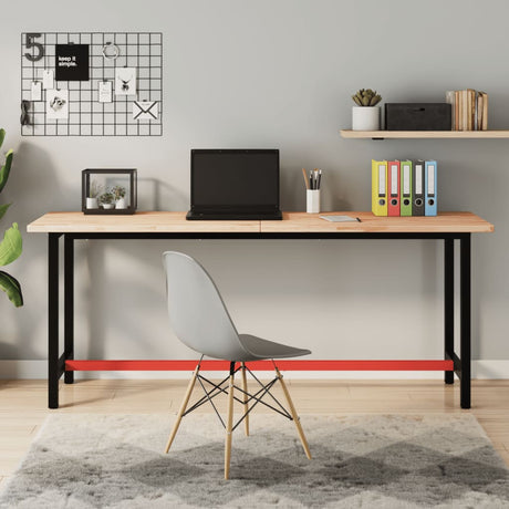 Vidaxl bureaublad 180x55x2,5 cm massief beukenhout