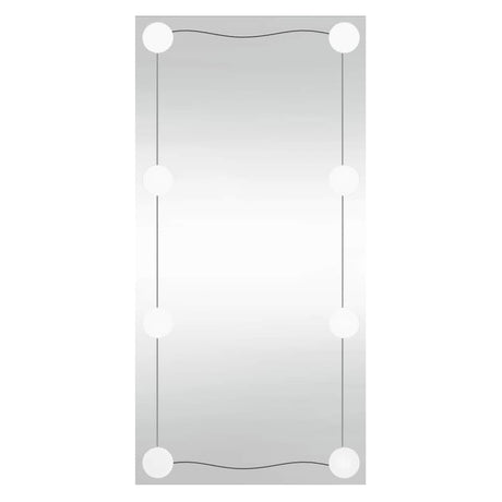 Vidaxx Wandspiegel mit LEDs rechteckig 30x60 cm Glas