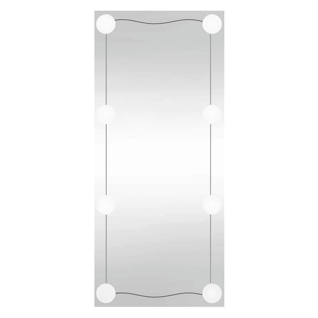 VidaXL Wandspiegel mit LEDs rechteckig 30x80 cm Glas